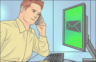 Phishing mail scam
